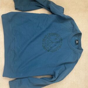 REI Men’s size large Blue Crewneck Sweatshirt with Logo